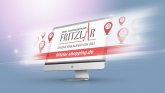 Fritzlar Shopping Computerbildschirm mit Fritzlar-shopping logo